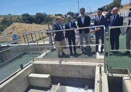 Inauguración de la depuradora de aguas residuales en Arriate.