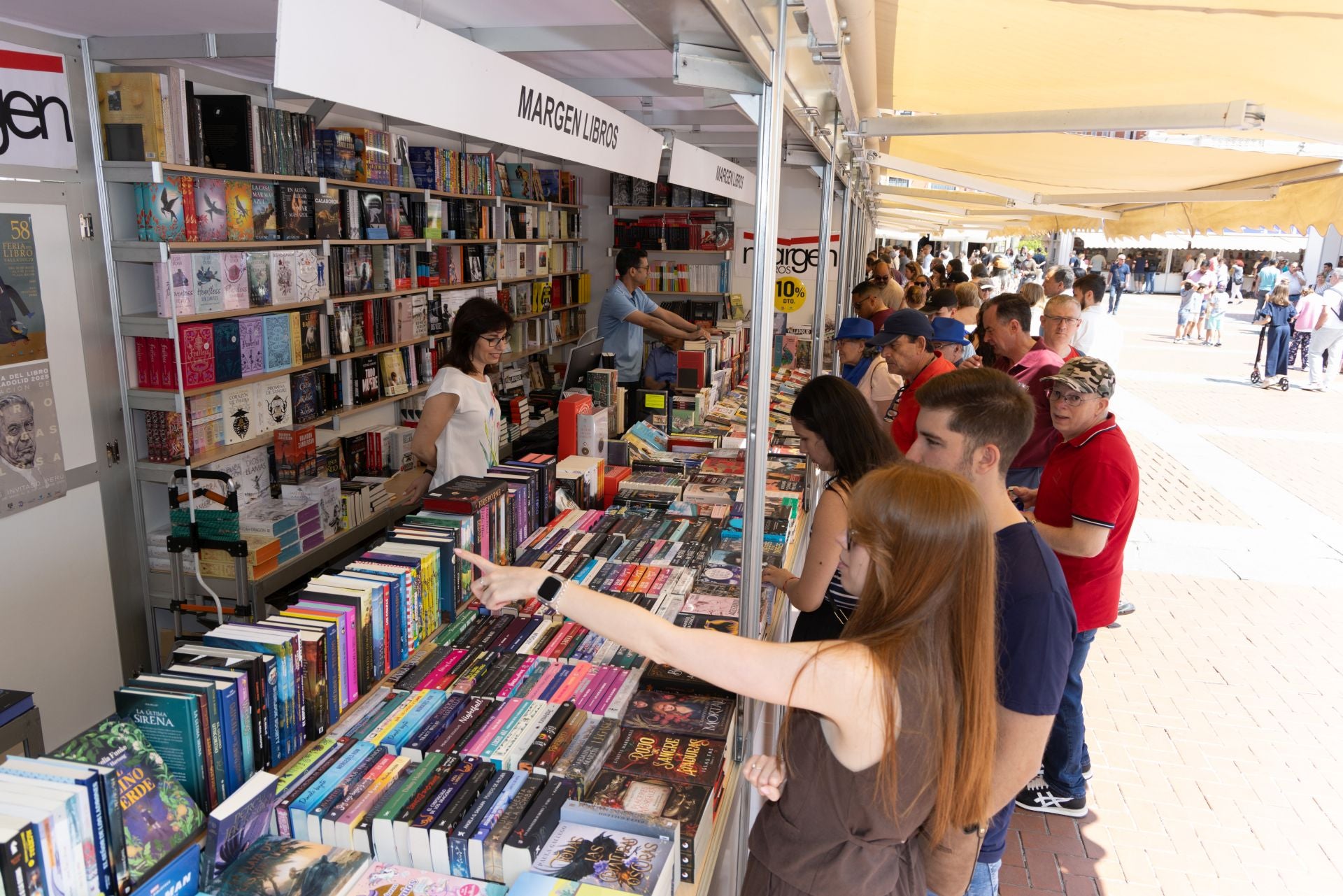 Última jornada de la Feria del Libro de Valladolid