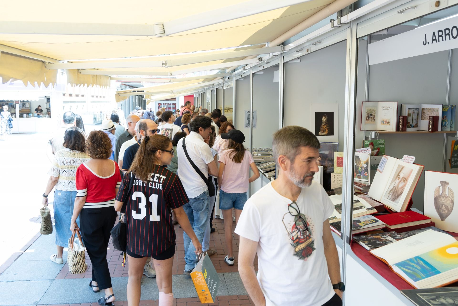 Última jornada de la Feria del Libro de Valladolid