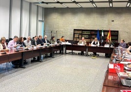 Reunión de la Mesa General de Negociación de la Junta de Extremadura.