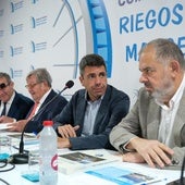 Carlos Mazón y Lucas Jiménez, el pasado 5 de abril en Rojales. A la izquierda, José A. Andújar.