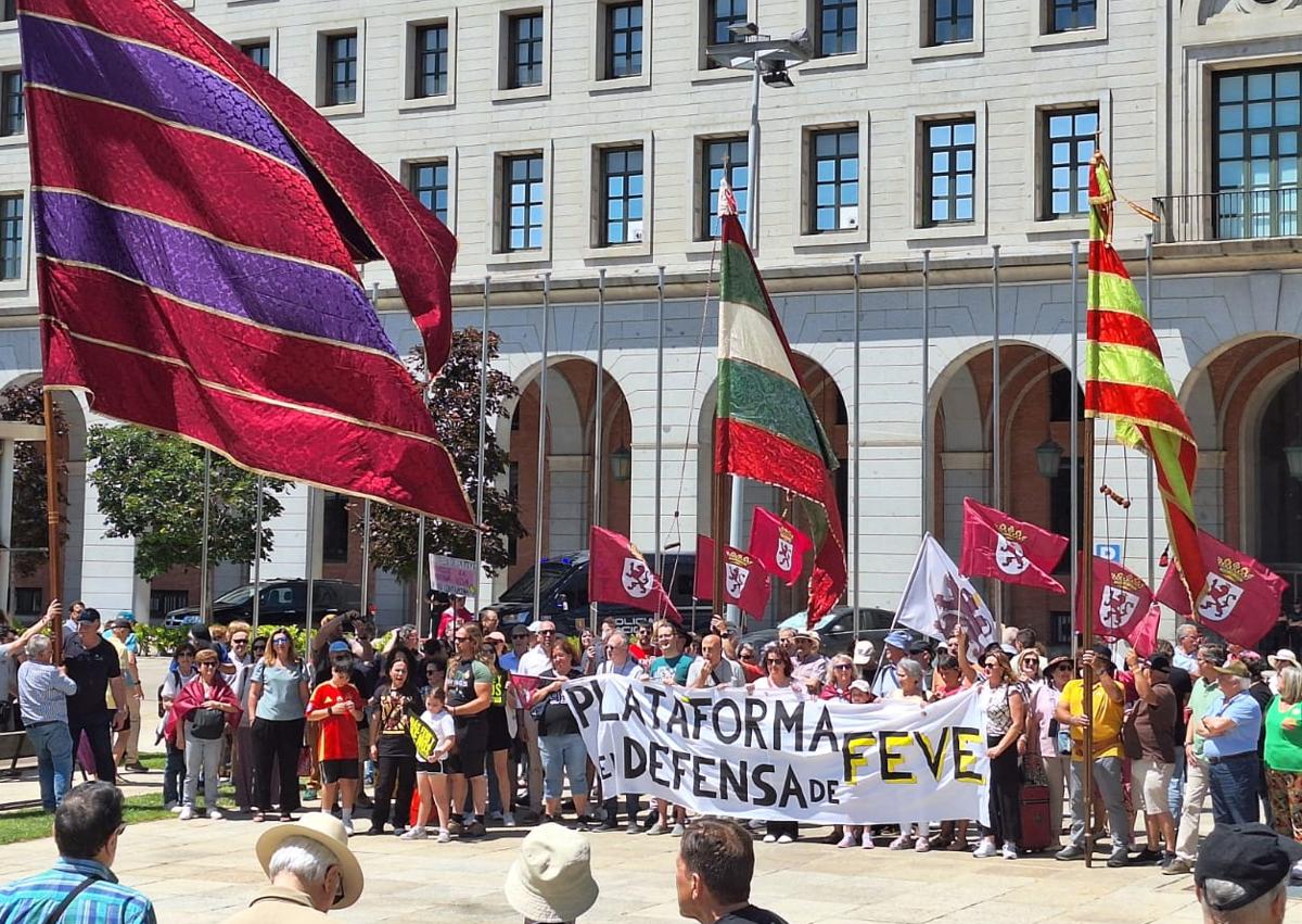 Imagen secundaria 1 - Imágenes de la manifestación.