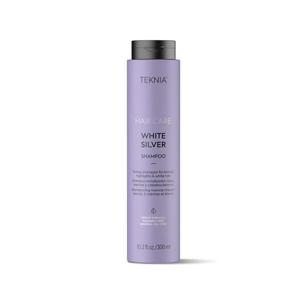 Champú Tonalizador Rubios White Silver de Teknia.