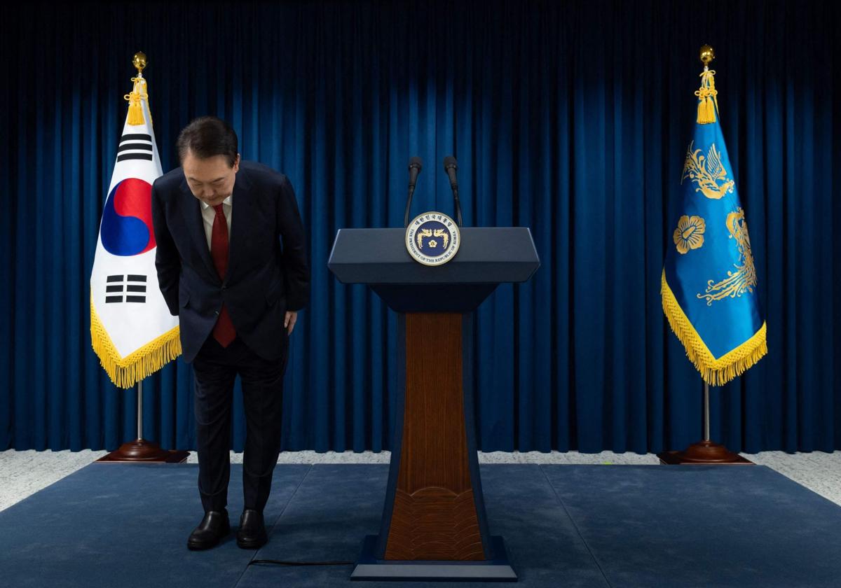 El expresidente surcoreano Yoon Suk-yeol.