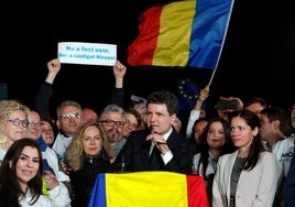 Dan, durante su discurso tras ganar las elecciones