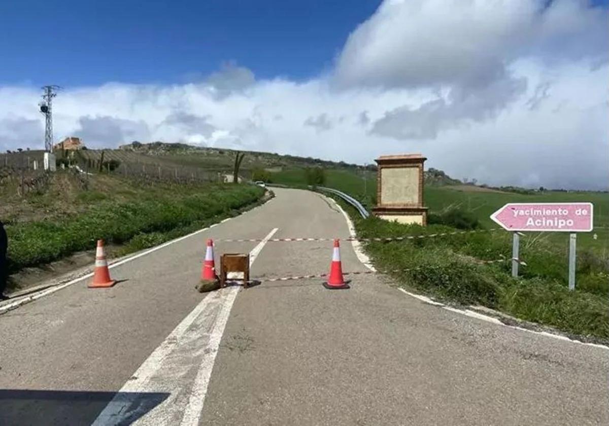 Another road near Ronda closed in both directions due to landslide